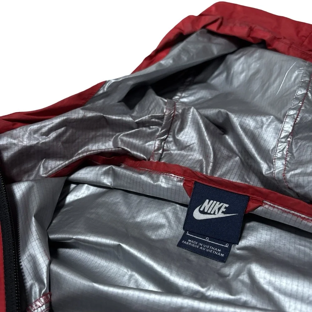 Nike‎ Men's Unlined Lightweight Windbreaker Jacket *Flawed* Sz Large 23 x 28.5